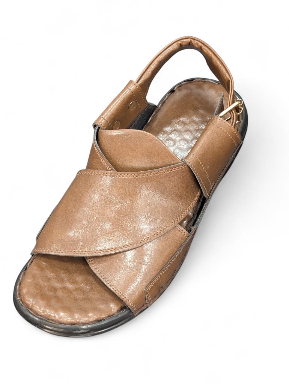 Executive Ergo-Tan: New Style Medicated Peshawari Chappal