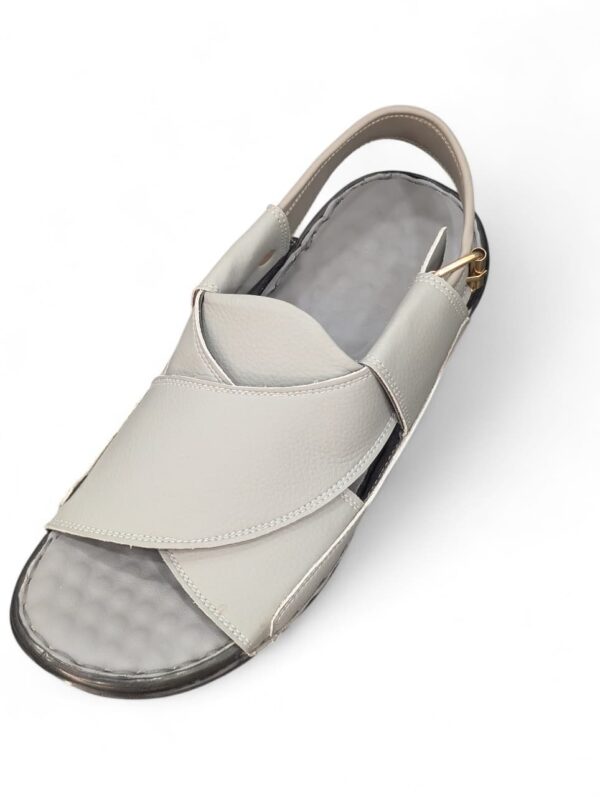 Executive Ergo-Grey: New Style Medicated Peshawari Chappal