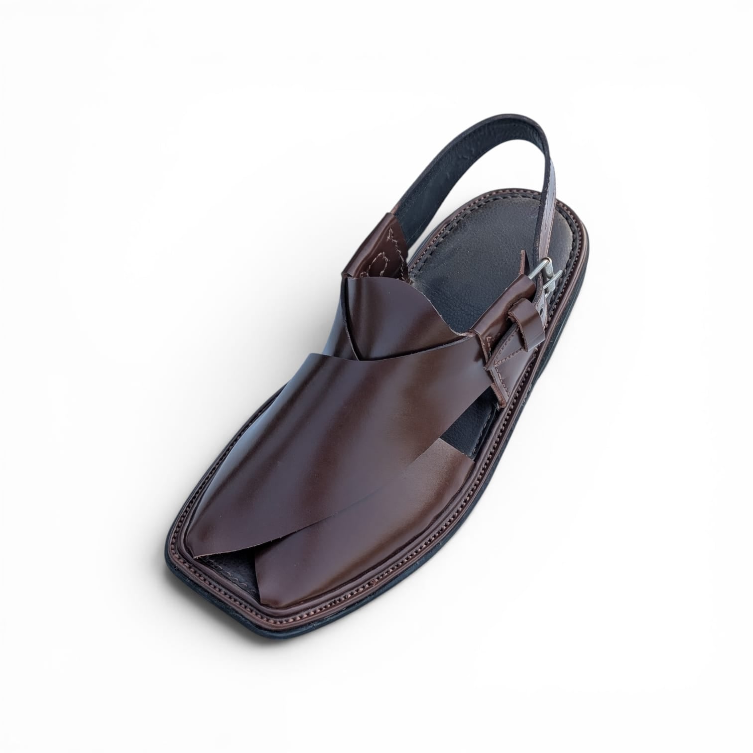 Handmade Old Tradition Golti Chappal (Dark Brown)
